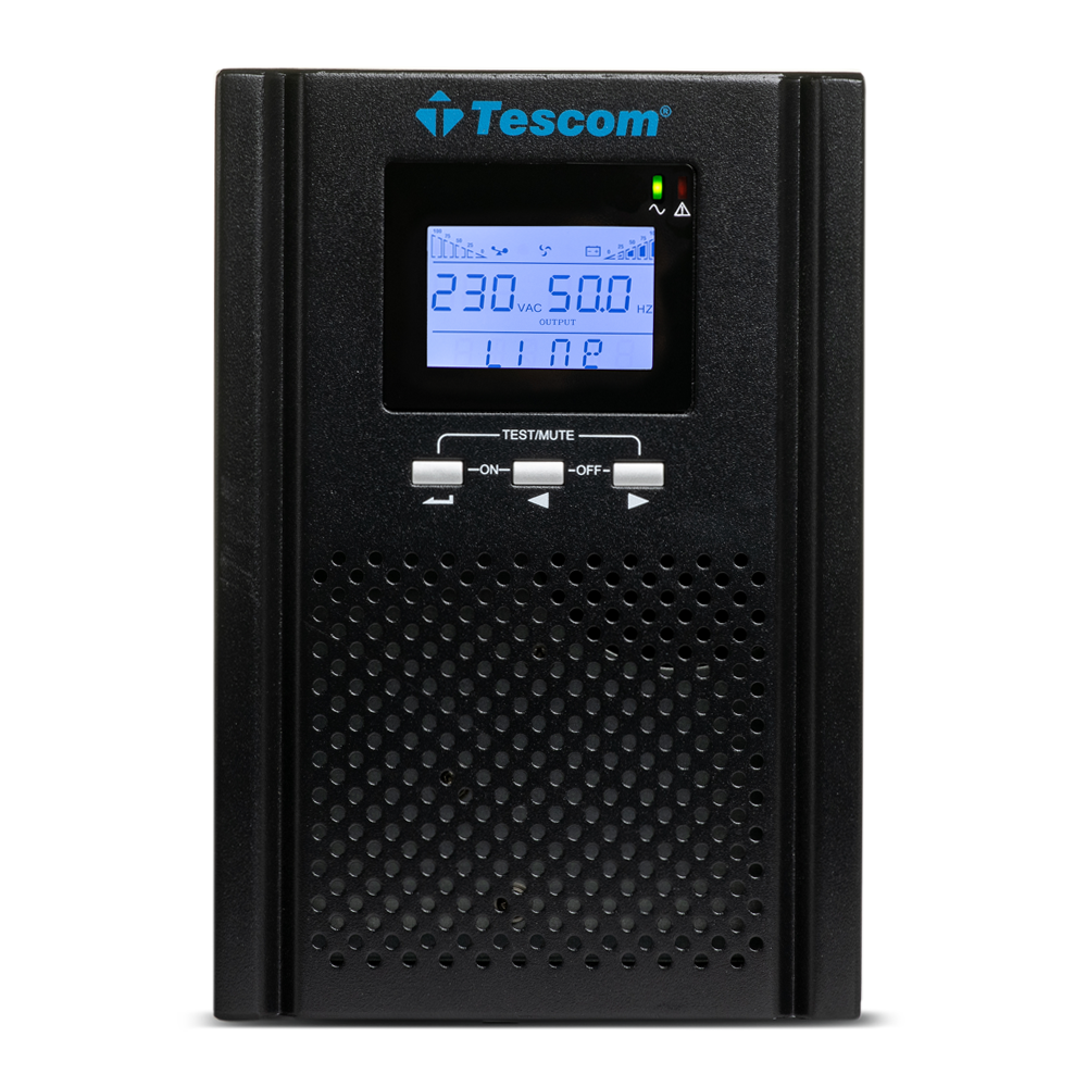 Tescom Online UPS 1101ST NEOLINE ST PRO 1KVA / 900W 2 X 12V9Ah (UPS.0577) (TSUPS0577) - SCAX Tescom Online UPS 1101ST NEOLINE ST PRO 1KVA / 900W 2 X 12V9Ah (UPS.0577) (TSUPS0577) - SCAX