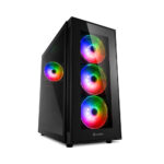 Sharkoon TG5 Pro RGB Gaming Midi Tower Computer Case Black (23356973) (SHR23356973) - SCAX