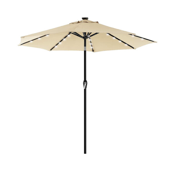 SONGMICS Ομπρέλα Δαπέδου Στρογγυλή 180 g/m² Beige (GPU040M01) (SNGGPU040M01) - SCAX