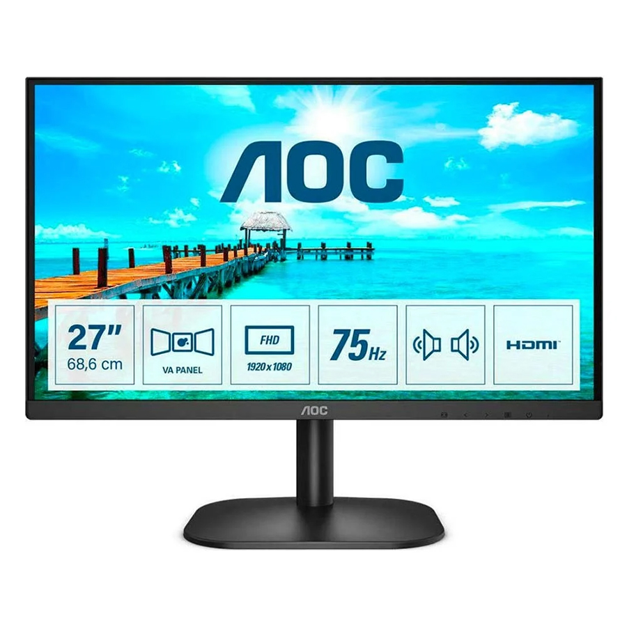 AOC 27B2DM FHD VA Monitor 27' (27B2DM) (AOC27B2DM) - SCAX AOC 27B2DM FHD VA Monitor 27' (27B2DM) (AOC27B2DM) - SCAX