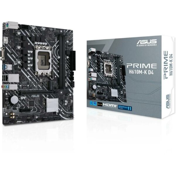 Asus Prime H610M-K D4 Motherboard Micro ATX με Intel 1700 Socket (90MB1A10-M0EAY0) (ASU90MB1A10-M0EAY0) - SCAX