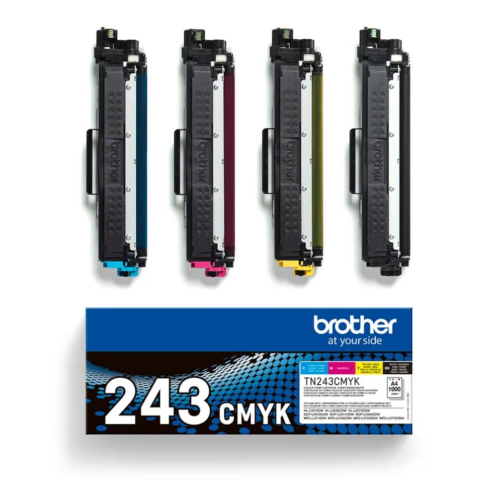 Brother Multipack Toner Laser Εκτυπωτή Μαύρο/Κίτρινο/Κυανό/Ματζέντα 4τμχ (TN243CMYK) (BROTN243CMYK) - SCAX Brother Multipack Toner Laser Εκτυπωτή Μαύρο/Κίτρινο/Κυανό/Ματζέντα 4τμχ (TN243CMYK) (BROTN243CMYK) - SCAX