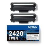 Brother TN2420 Toner Twin Pack Black (TN2420TWIN) (BRO-TN-2420TWIN) - SCAX