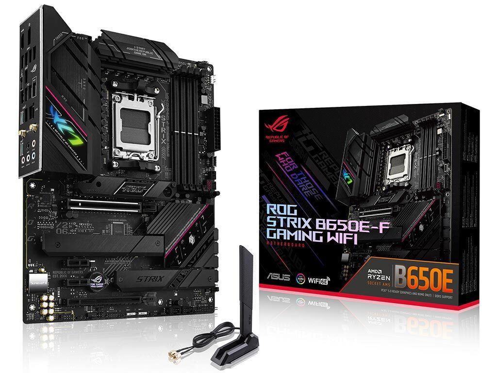 Asus ROG Strix B650E-F Gaming Wi-Fi Motherboard ATX με AMD AM5 Socket (90MB1BQ0-M0EAY0) (ASU90MB1BQ0-M0EAY0) - SCAX