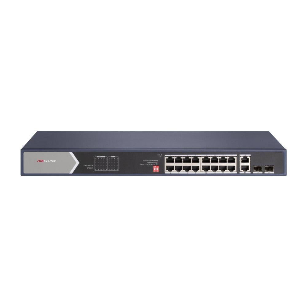 Hikvision 20 Port Unmanaged PoE Switch L2 Series (DS-3E0520HP-E) (HKVDS-3E0520HP-E) - SCAX Hikvision 20 Port Unmanaged PoE Switch L2 Series (DS-3E0520HP-E) (HKVDS-3E0520HP-E) - SCAX