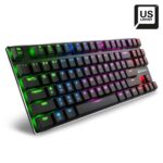 Sharkoon PureWriter TKL RGB Gaming Μηχανικό Πληκτρολόγιο Tenkeyless με Kailh Blue διακόπτες και RGB φωτισμό Αγγλικό US (PUWRTKLBL) (SHRPUWRTKLBL) - SCAX