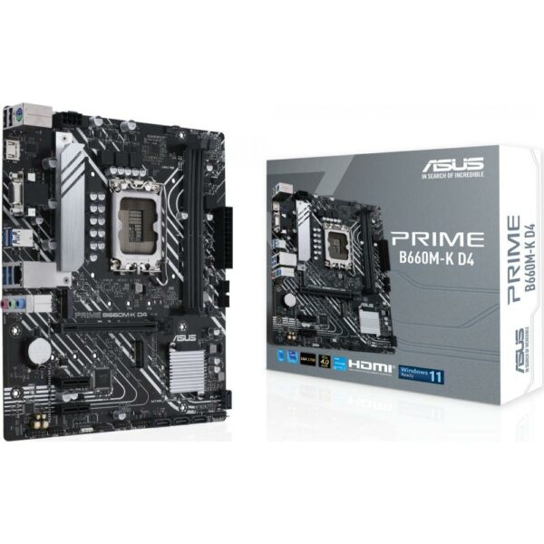 Asus Prime B660M-K D4  (90MB1950-M1EAY0) (ASU90MB1950-M1EAY0) - SCAX