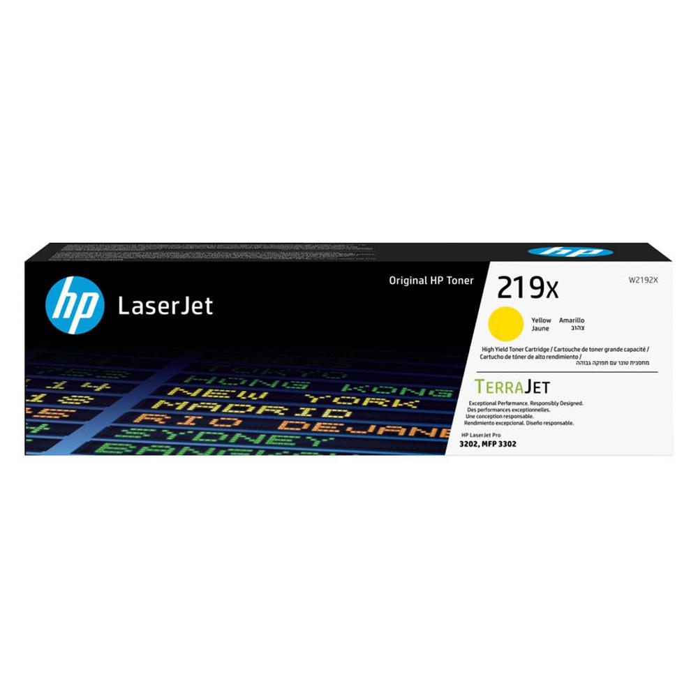 HP 219X Yellow LaserJet Toner Cartridge High Capacity (W2192X) (HPW2192X) - SCAX HP 219X Yellow LaserJet Toner Cartridge High Capacity (W2192X) (HPW2192X) - SCAX