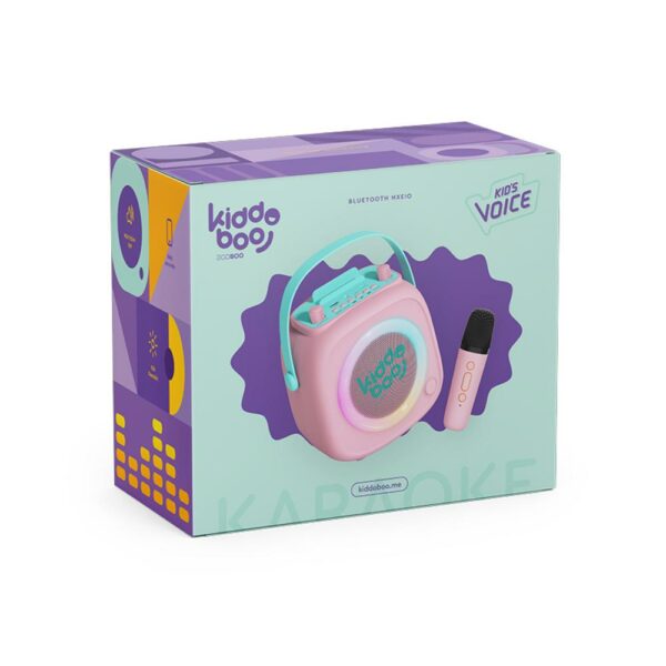 Kiddoboo KidsVoice BT Speaker & Mic Pink  (KB23028PNK) - SCAX