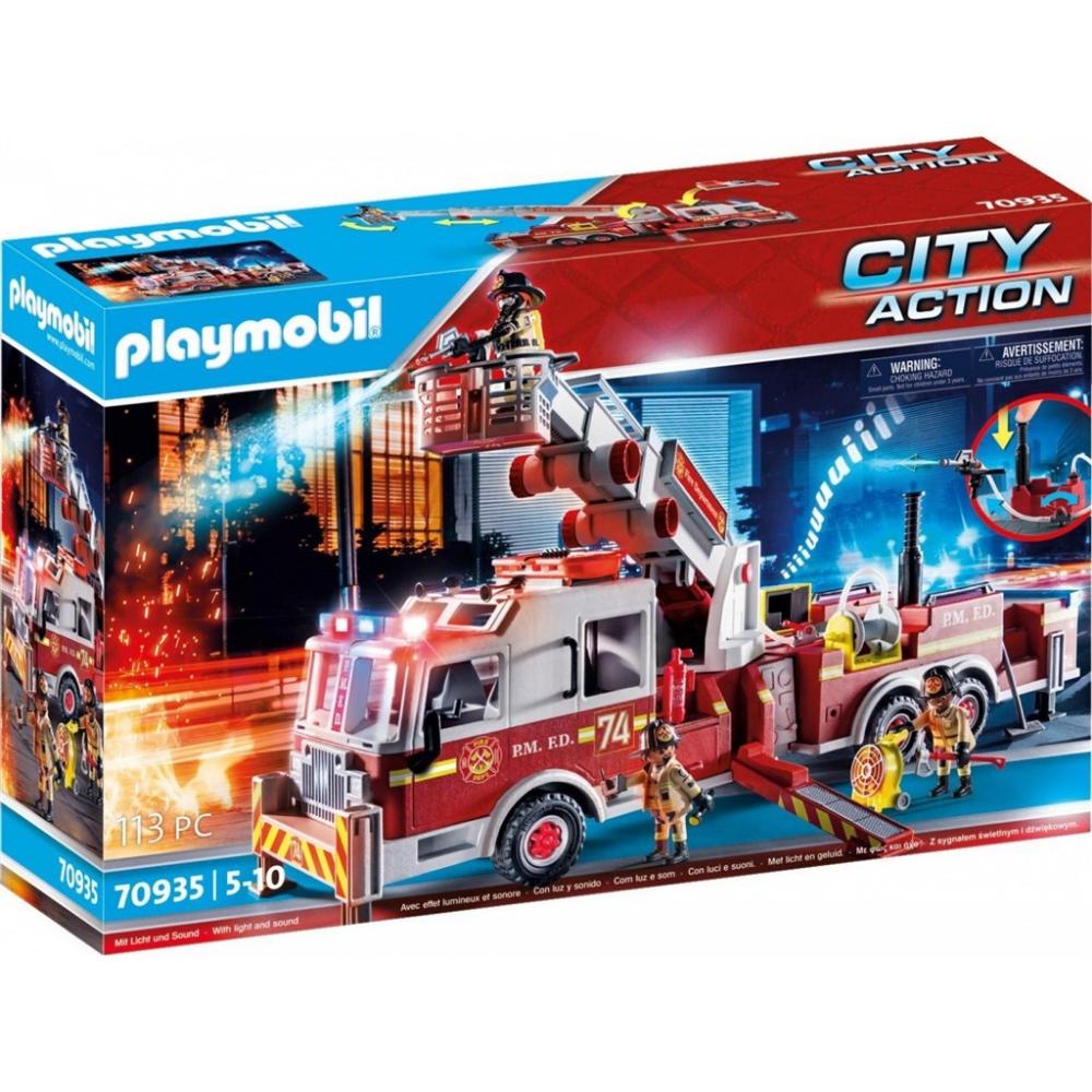 Playmobil City Action Fire Engine with Tower Ladder για 5-10 ετών (70935) (PLY70935) - SCAX Playmobil City Action Fire Engine with Tower Ladder για 5-10 ετών (70935) (PLY70935) - SCAX