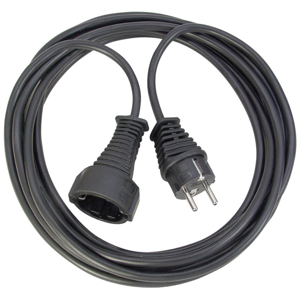 Brennenstuhl Quality plastic extension cable 25m black H05VV-F 3G1.5 (1165480) (BNN1165480) - SCAX Brennenstuhl Quality plastic extension cable 25m black H05VV-F 3G1.5 (1165480) (BNN1165480) - SCAX