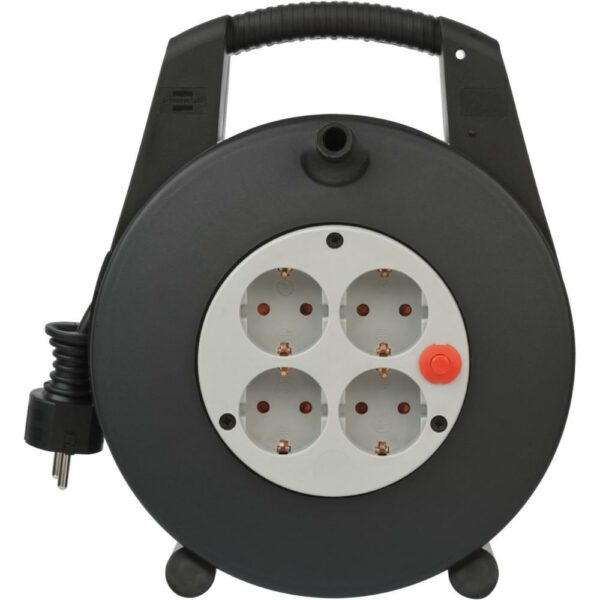 Brennenstuhl Vario Line Cable Box 4-way black/light grey 15m H05VV-F 3G1