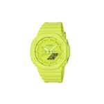 Casio Αναλογικό/Ψηφιακό Ρολόι Χρονογράφος Μπαταρίας με Κίτρινο Καουτσούκ Λουράκι (GA-2100-9A9ER) (CASGA-2100-9A9ER) - SCAX