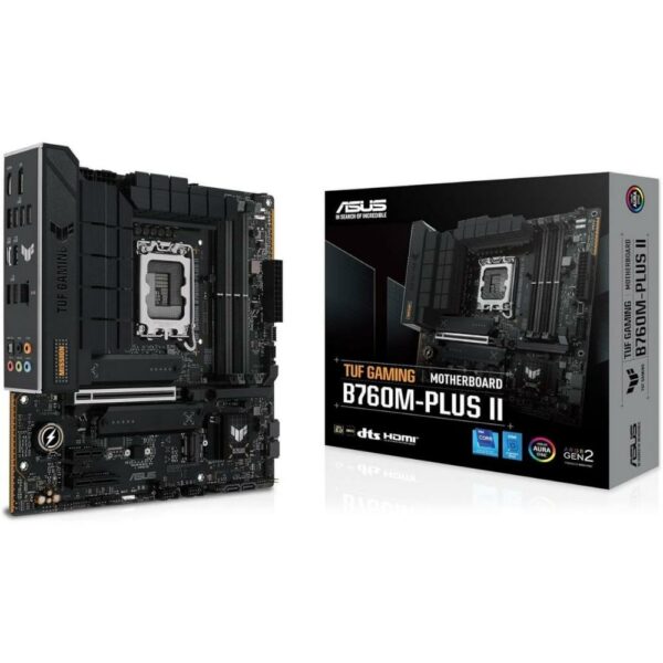 ASUS TUF GAMING B760M-PLUS II Intel B760 LGA 1700 micro ATX (90MB1HD0-M0EAY0) (ASU90MB1HD0-M0EAY0) - SCAX