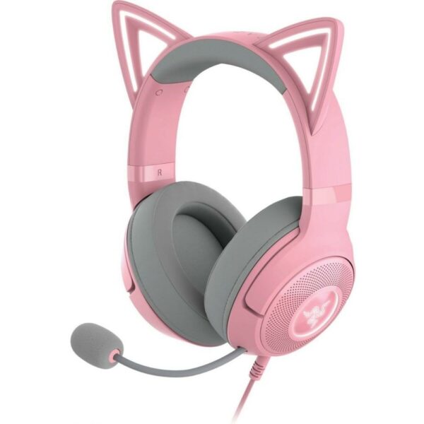 Razer Kraken Kitty V2 Pink RGB USB 7.1 Gaming Headset Kitty Ears PC / PS5 / Switch (RZ04-04730200-R3M1) (RAZRZ04-04730200-R3M1) - SCAX