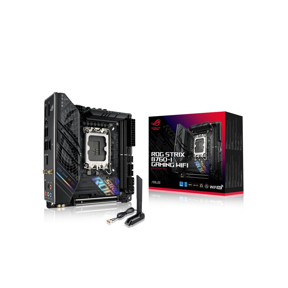 ASUS ROG STRIX B760-I GAMING WIFI Intel B760 LGA 1700 mini ITX (90MB1D90-M1EAY0) (ASU90MB1D90-M1EAY0) - SCAX ASUS ROG STRIX B760-I GAMING WIFI Intel B760 LGA 1700 mini ITX (90MB1D90-M1EAY0) (ASU90MB1D90-M1EAY0) - SCAX