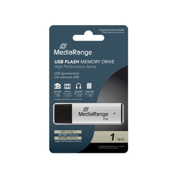 MediaRange USB 3.2 Gen1 high performance flash drive 1TB (MR1905-1) - SCAX