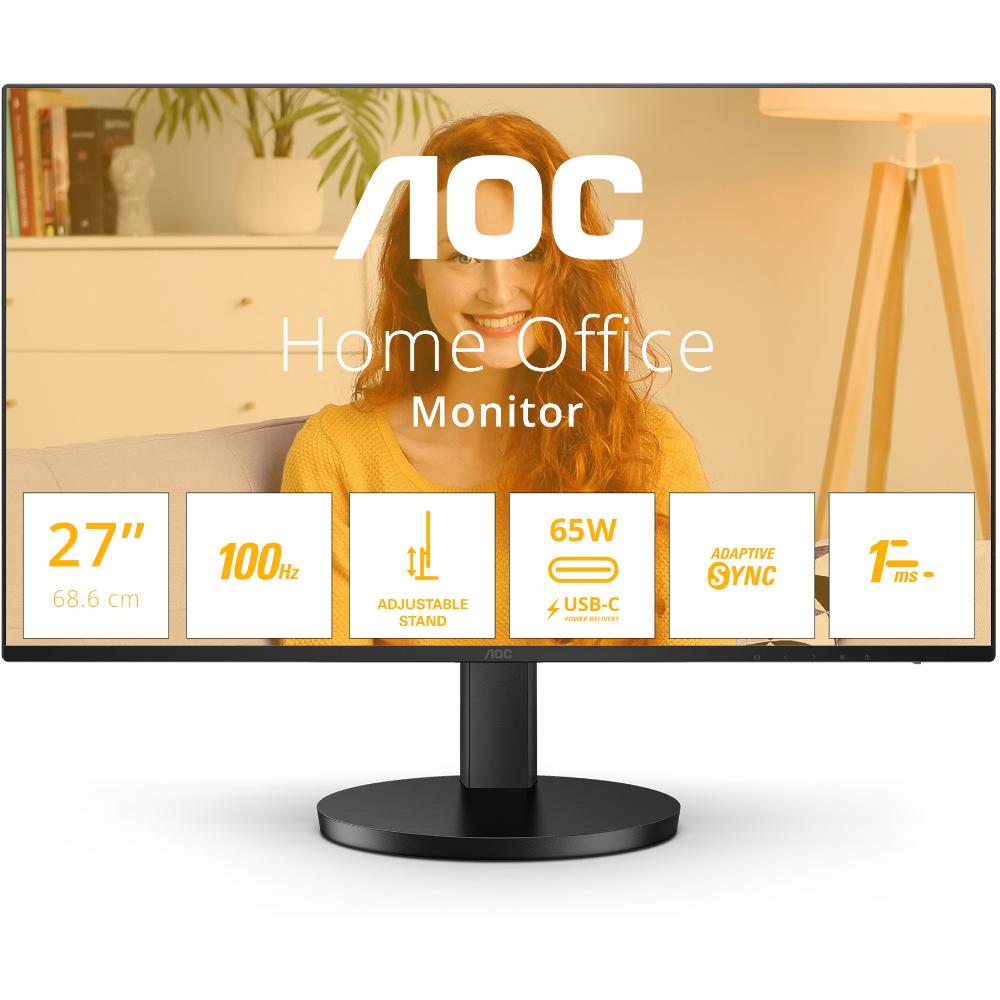 AOC 27B3CF2 IPS FHD USB-C Ergonomic Monitor 27'' with speakers (AOC27B3CF2) - SCAX AOC 27B3CF2 IPS FHD USB-C Ergonomic Monitor 27'' with speakers (AOC27B3CF2) - SCAX