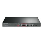Mercusys 16-Port 10/100Mbps + 2-Port Gigabit Rackmount Switch with 16-Port PoE+ (MS118CP) (MERMS118CP) - SCAX