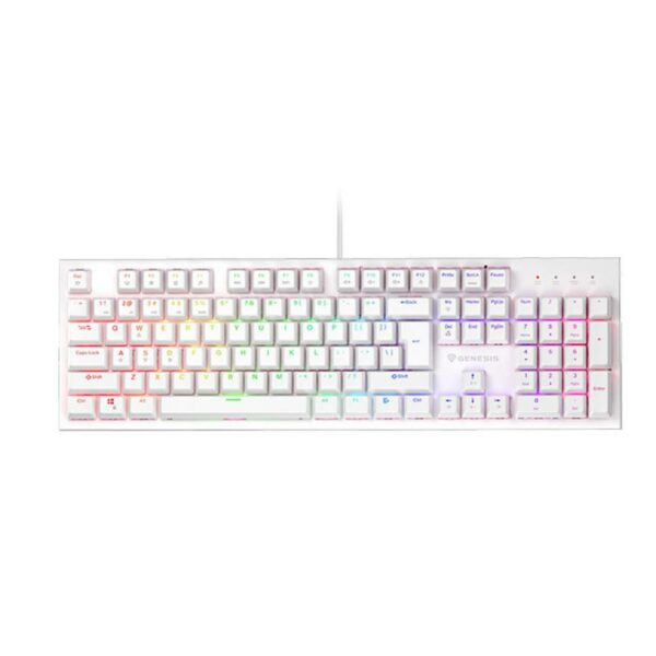 Genesis Gaming Keyboard Thor 303 White US Mechanical RGB