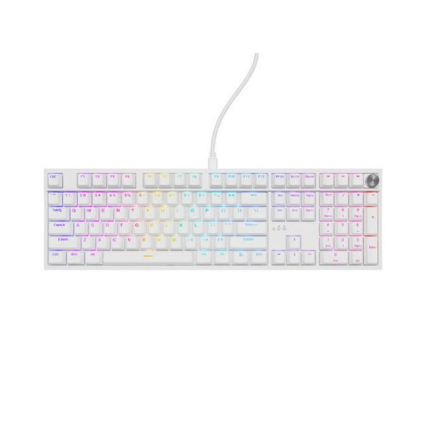 Genesis Gaming Keyboard Thor 404 US RGB Mechanical White Gateron Yellow Pro (NKG-2299) (GNSNKG-2299) - SCAX