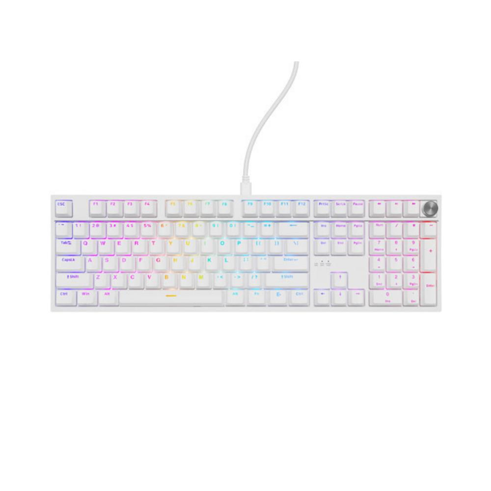 Genesis Gaming Keyboard Thor 404 US RGB Mechanical White Gateron Yellow Pro (NKG-2299) (GNSNKG-2299) - SCAX Genesis Gaming Keyboard Thor 404 US RGB Mechanical White Gateron Yellow Pro (NKG-2299) (GNSNKG-2299) - SCAX