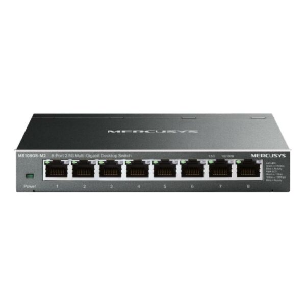 Mercusys 8-Port 2.5G Multi-Gigabit Desktop Switch (MS108GS-M2) (MERMS108GS-M2) - SCAX