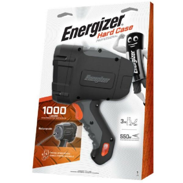 Energizer Searchlight Hard Case Rechargeable Spotlight 1000 lm (ENE19998) - SCAX