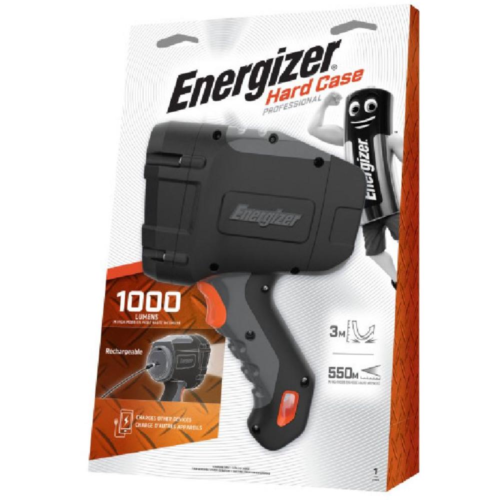 Energizer Searchlight Hard Case Rechargeable Spotlight 1000 lm (ENE19998) - SCAX Energizer Searchlight Hard Case Rechargeable Spotlight 1000 lm (ENE19998) - SCAX