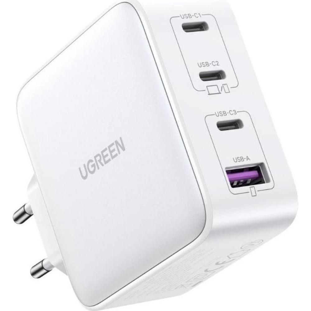 Ugreen Charger 15337 Nexode 3xUSB-C USB-A 3.0 PD3.0 QC4.0 GaN 100W white (15337) (UGR15337) - SCAX Ugreen Charger 15337 Nexode 3xUSB-C USB-A 3.0 PD3.0 QC4.0 GaN 100W white (15337) (UGR15337) - SCAX