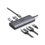 Ugreen Adapter 6w1 CM498 Hub USB do 2x USB-A 3.0 USB-C 3.0 2xHDMI PD (15852) (UGR15852) - SCAX