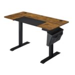 Songmics Μεταλλικό Ηλεκτρικά Ρυθμίζόμενο γραφείο 140 x 60 x 72-120 cm Ξύλινου Φινιρίσματος Χρώματος καφέ ρουστίκ (LSD016X01) (SNGLSD016X01) - SCAX