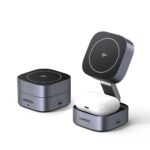 Ugreen Qi2 2-in-1 inductive charger W702 for Iphone AirPods 15W gray (35316) (UGR35316) - SCAX