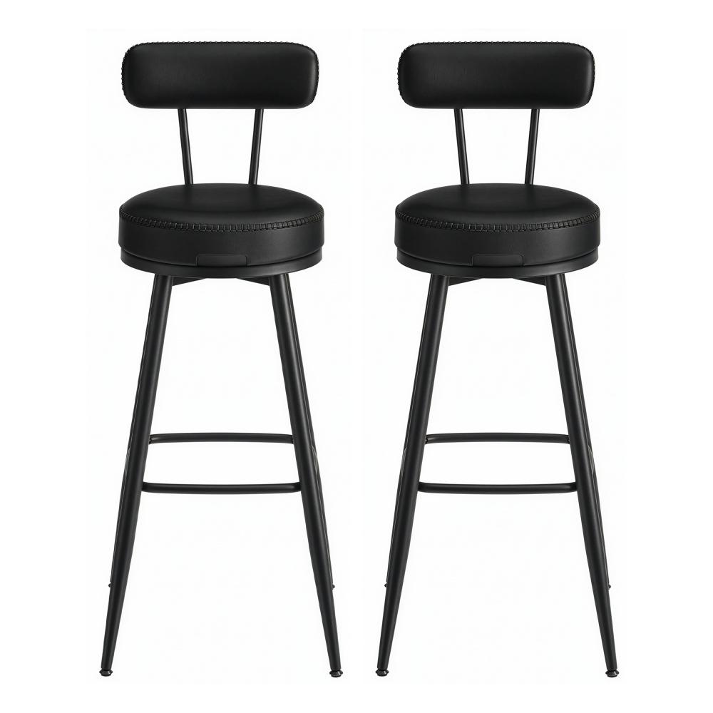 Vasagle Σετ Μεταλλικά Σκαμπό Μπαρ με πλάτη - Μαύρο - 2 τμχ (LBC889B01V1) (VASLBC889B01V1) - SCAX Vasagle Σετ Μεταλλικά Σκαμπό Μπαρ με πλάτη - Μαύρο - 2 τμχ (LBC889B01V1) (VASLBC889B01V1) - SCAX