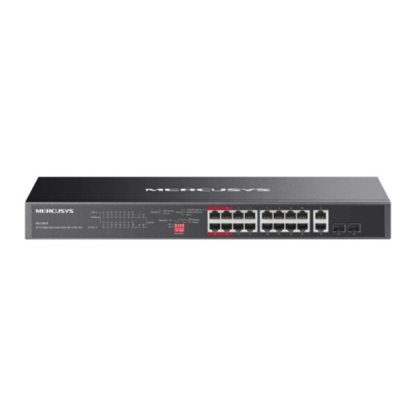 Mercusys 20-Port Gigabit Rackmount Switch with 16-Port PoE+ (MS120GP) (MERMS120GP) - SCAX