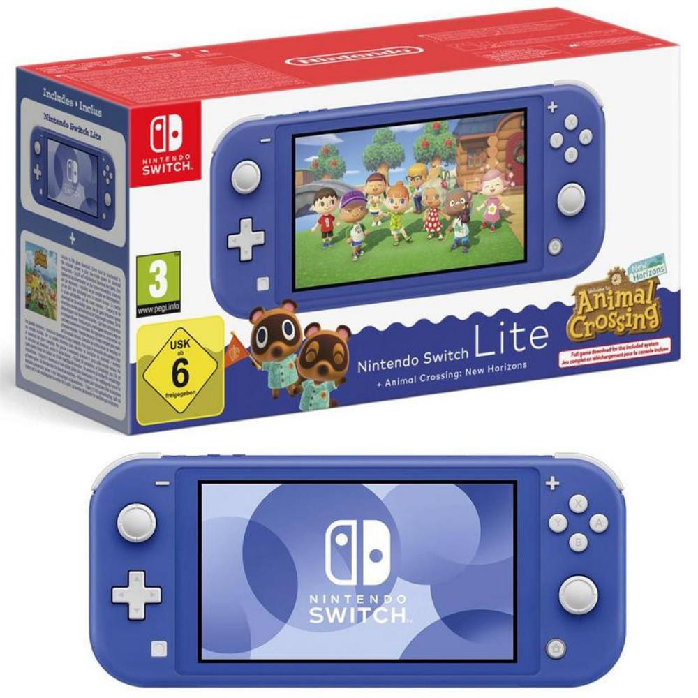 Nintendo Switch lite Console Animal Crossing Blue (46144) (NIN46144) - SCAX Nintendo Switch lite Console Animal Crossing Blue (46144) (NIN46144) - SCAX
