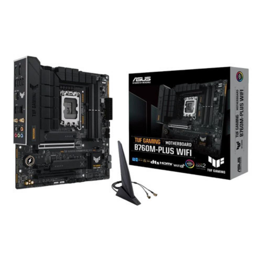ASUS TUF GAMING B760M-PLUS WIFI II Intel B760 LGA 1700 micro ATX (90MB1HE0-M0EAY0) (ASU90MB1HE0-M0EAY0) - SCAX