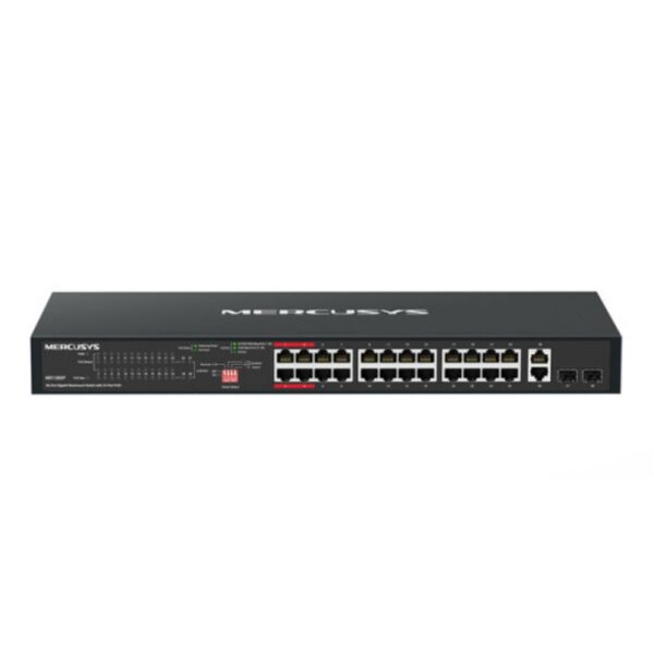 Mercusys 28-Port Gigabit Rackmount Switch with 24-Port PoE+ (MS128GP) (MERMS128GP) - SCAX
