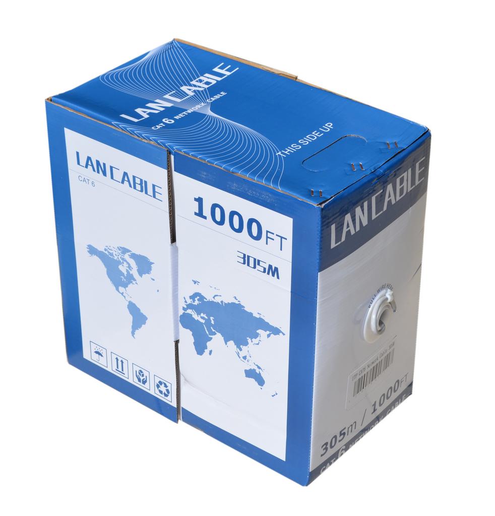 Καλώδιο Δικτύου Jasper Cat 6 UTP 23AWG CCA Kουλούρα Γκρί 305m - SCAX