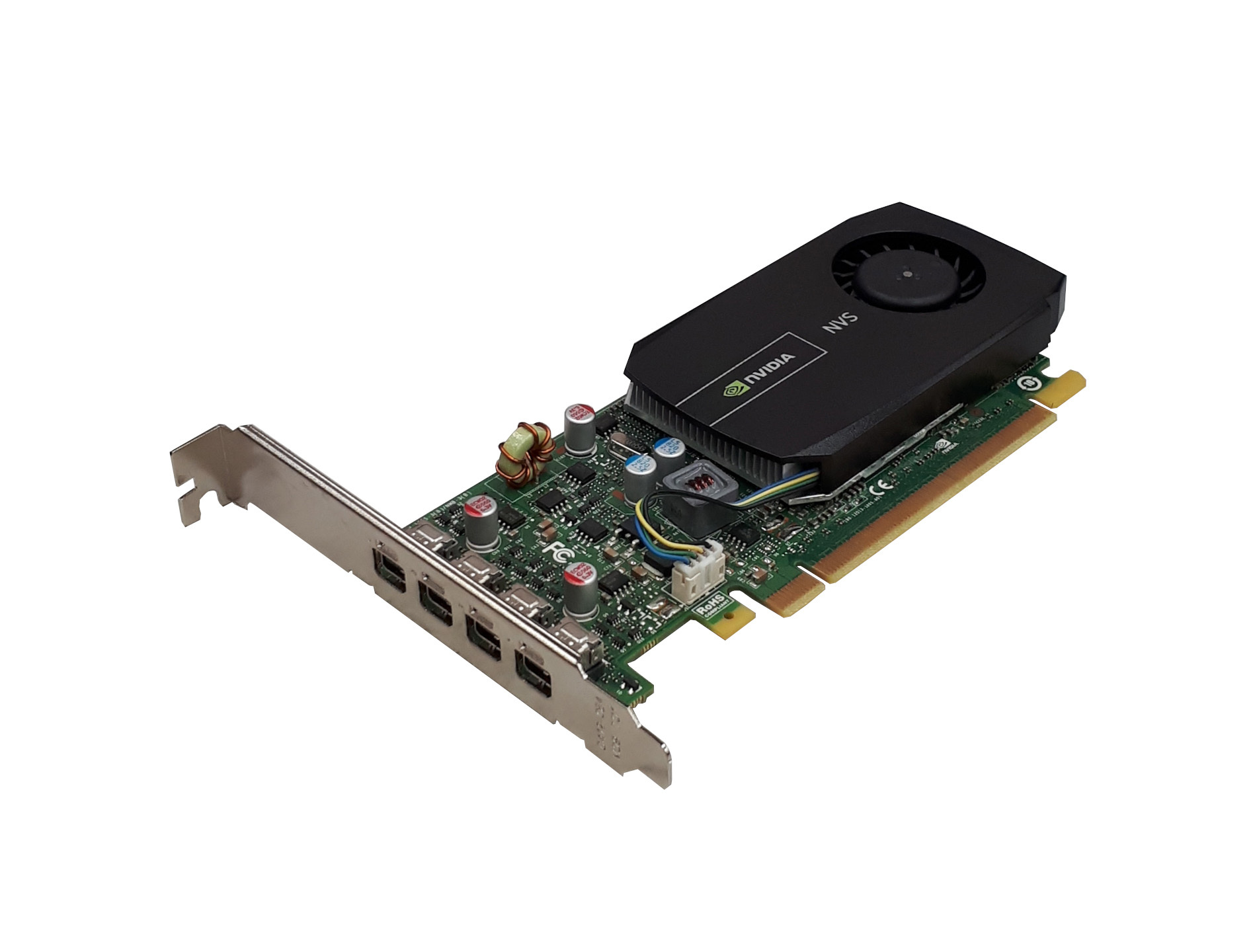 VGA 2GB NVIDIA NVS-510 MINI DISPLAY PORTx4 PCI-EX LP Refurbished