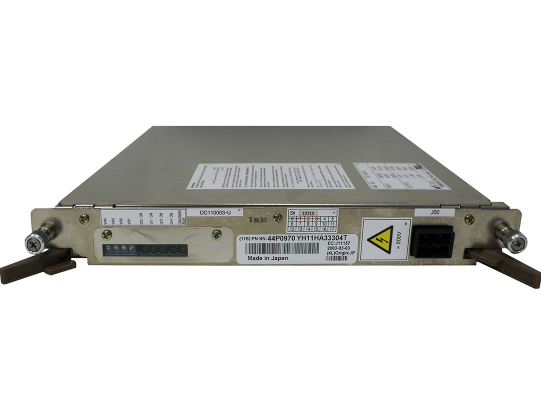 IBM ZSERIES 800/2066 44P0970 DC Power Supply 110003U Refurbished IBM ZSERIES 800/2066 44P0970 DC Power Supply 110003U Refurbished