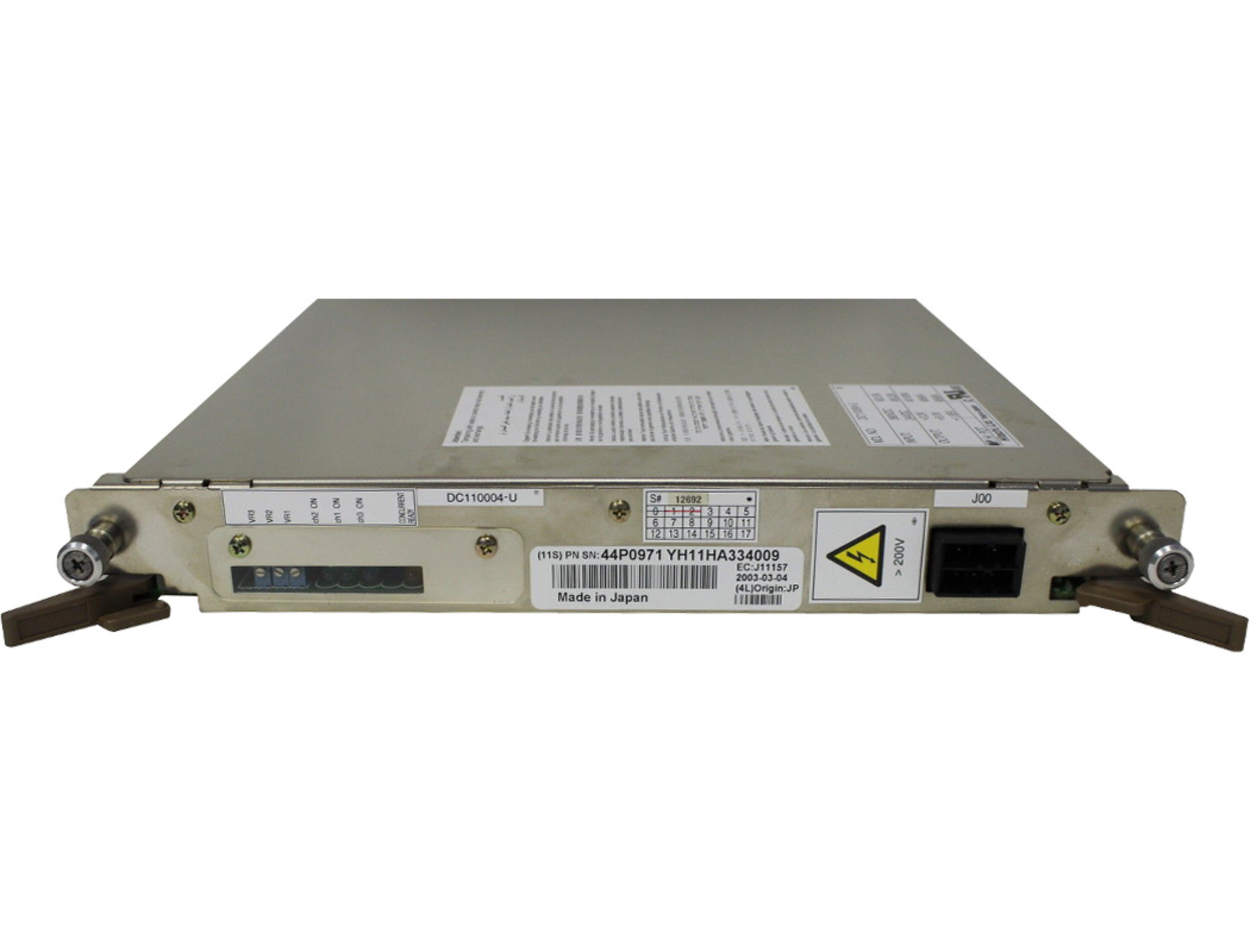 IBM ZSERIES 800/2066 44P0971 IOP DCDC ASSEMBLY DCDC-E0/E1 Refurbished