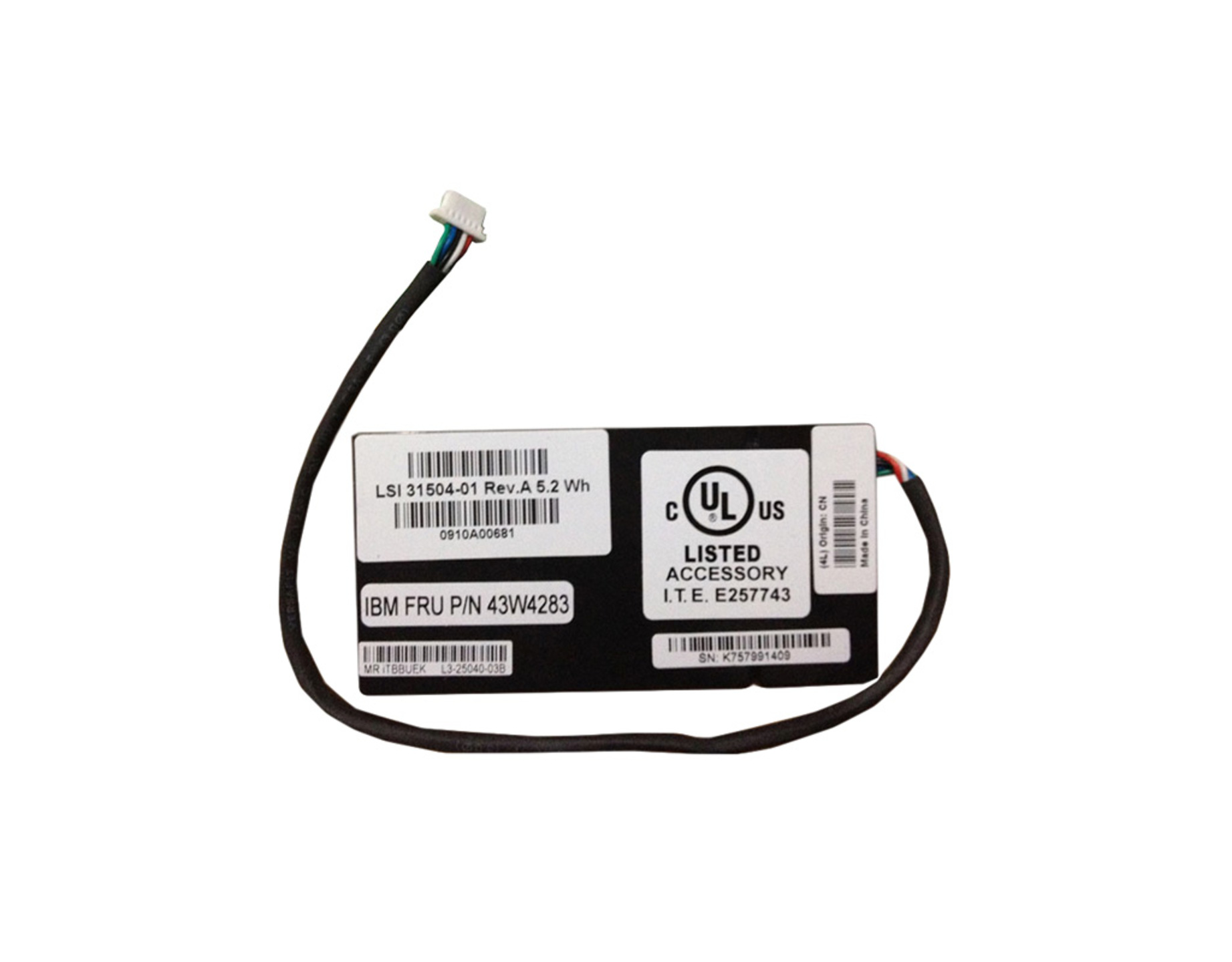 RAID BATTERY IBM MR10K 43W4283 Refurbished