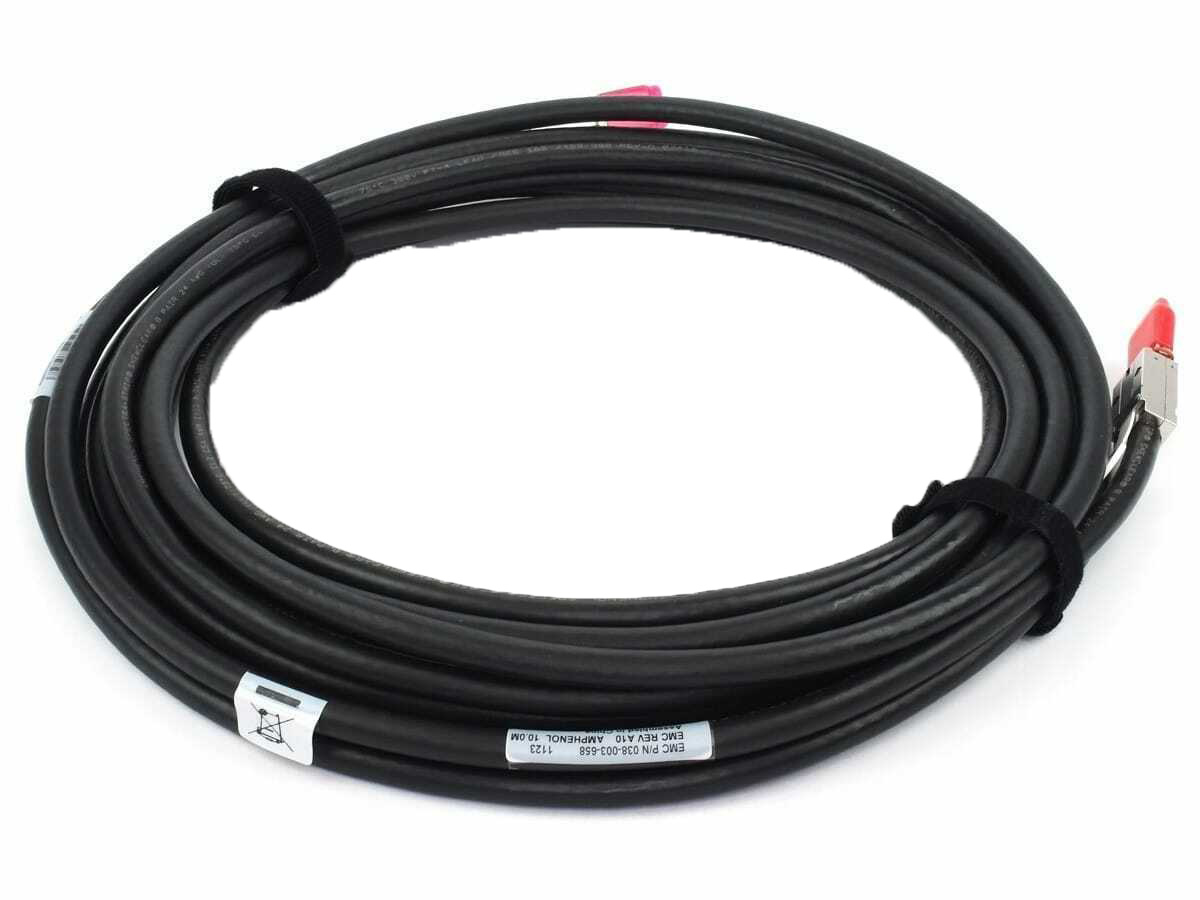 EMC SAS CABLE SFF-8088 TO SFF-8088 MINI SAS TO MINI SAS 10M Refurbished EMC SAS CABLE SFF-8088 TO SFF-8088 MINI SAS TO MINI SAS 10M Refurbished