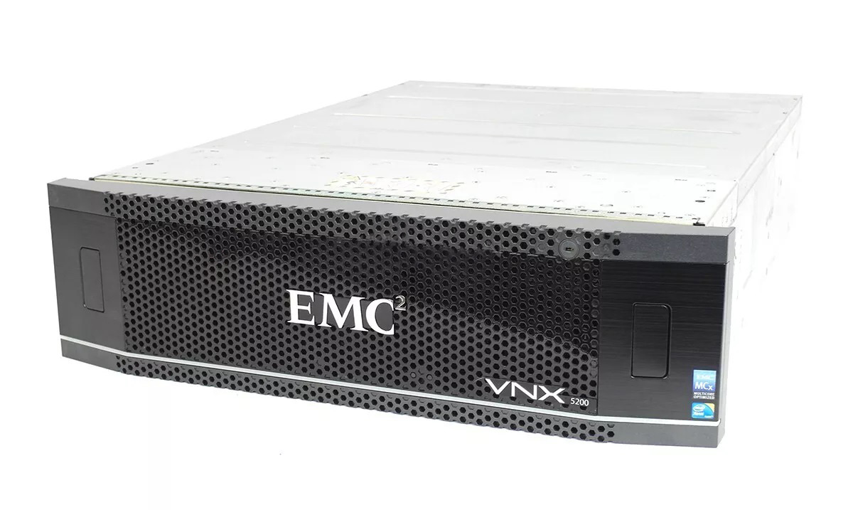 STORAGE EMC VNX 5200 /16xFC 8Gbit/2xMGMT/4x900GB FOR FLARE Refurbished STORAGE EMC VNX 5200 /16xFC 8Gbit/2xMGMT/4x900GB FOR FLARE Refurbished