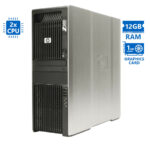 HP Z600 Tower Xeon 2x X5650(6-Cores)/12GB DDR3/500GB/Nvidia 1GB/DVD/7P Grade A Workstation Refurbish - SCAX
