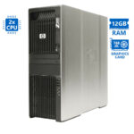 HP Z600 Tower Xeon 2x X5650(6-Cores)/12GB DDR3/500GB/Nvidia 768MB/DVD/7P Grade A Workstation Refurbi - SCAX