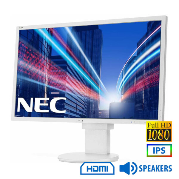 Used Monitor EA244WMi IPS LED/Nec/24\"FHD/1920x1200/Wide/Gray/w/Speakers/D-SUB & DVI-D & DP & HDMI & - SCAX