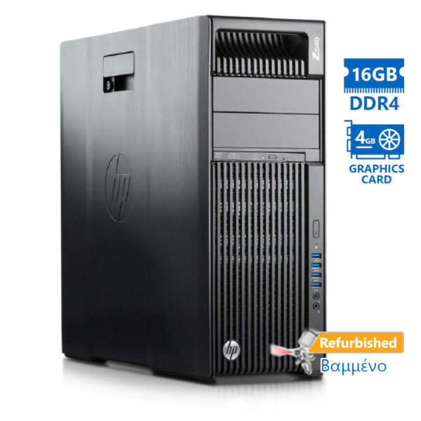 HP Z640 Tower Xeon E5-2620v3(6-Cores)/16GB DDR4/2TB/Nvidia 4GB/DVD/8P Grade A+ Workstation Refurbish - SCAX