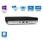 HP EliteDesk 800G4 DM i5-8500/8GB DDR4/256GB M.2 SSD/No ODD/10P Grade A Refurbished PC - SCAX